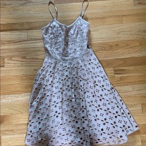 Brown cut-out mini dress !!